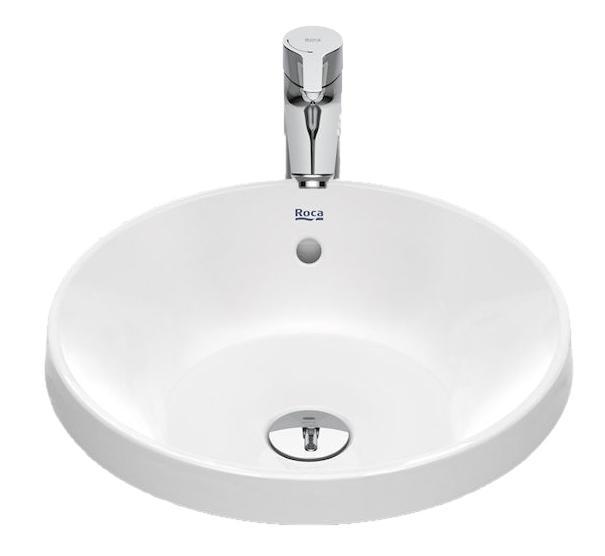 ROCA Umywalka GAP blatowa okrągła 39 cm, z przelewem