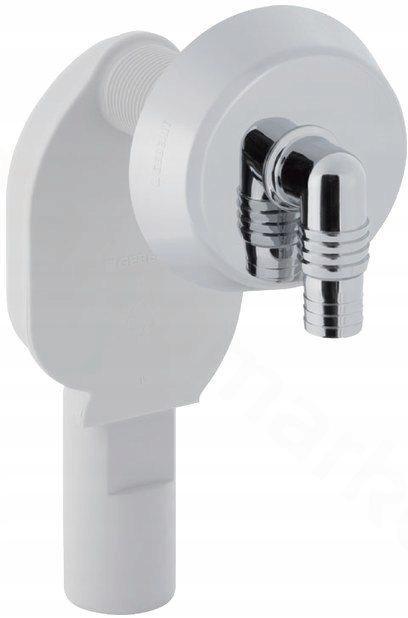 GEBERIT Zestaw odpływowy ścienny do pralek lub zmywarek, chrom błyszczący