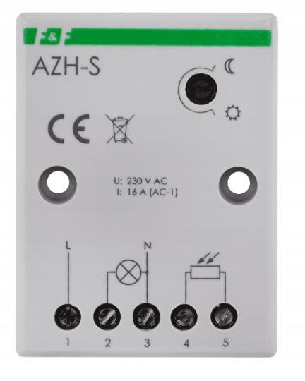 Automat zmierzchowy AZH-S I=16A, zewnętrzna sonda hermetyczna fi 10, zacisk