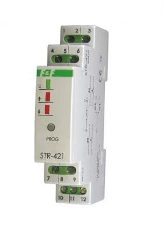 F&F Sterownik rolet STR-421 dwuprzyciskowy, Un=230V AC, 8A, 1 moduł