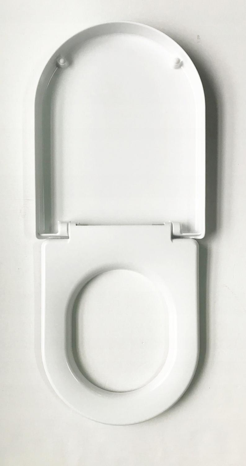 Deska sedesowa City Oval Slim, duroplast antybakteryjna, system wolnego opa