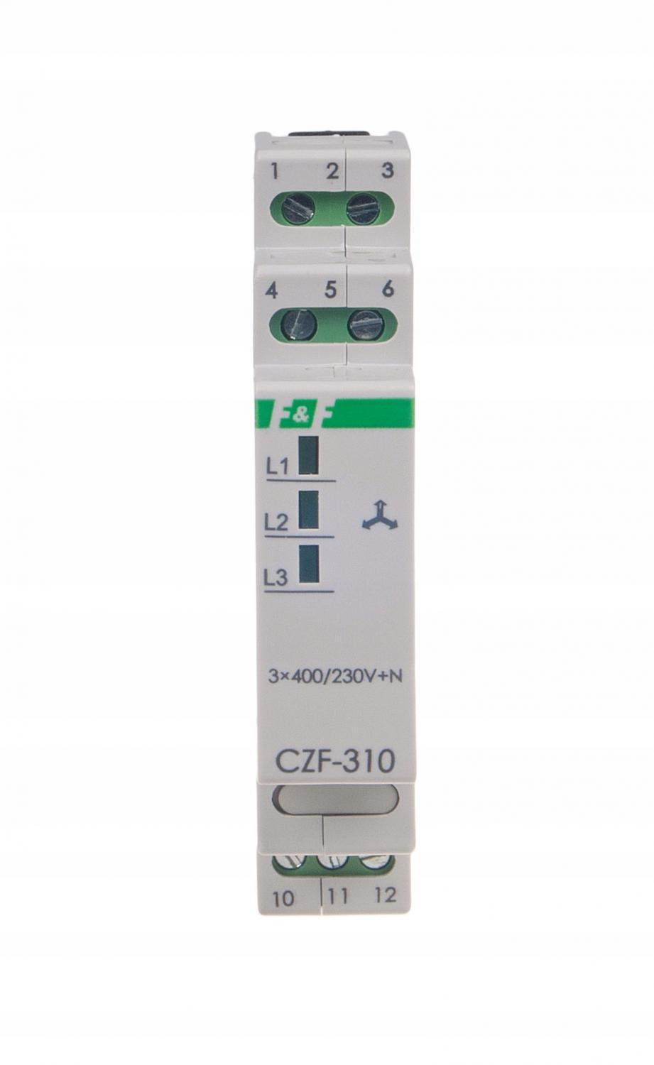 F&F Mikroprocesorowy czujnik zaniku i asymetrii fazy CZF-310-TRMS