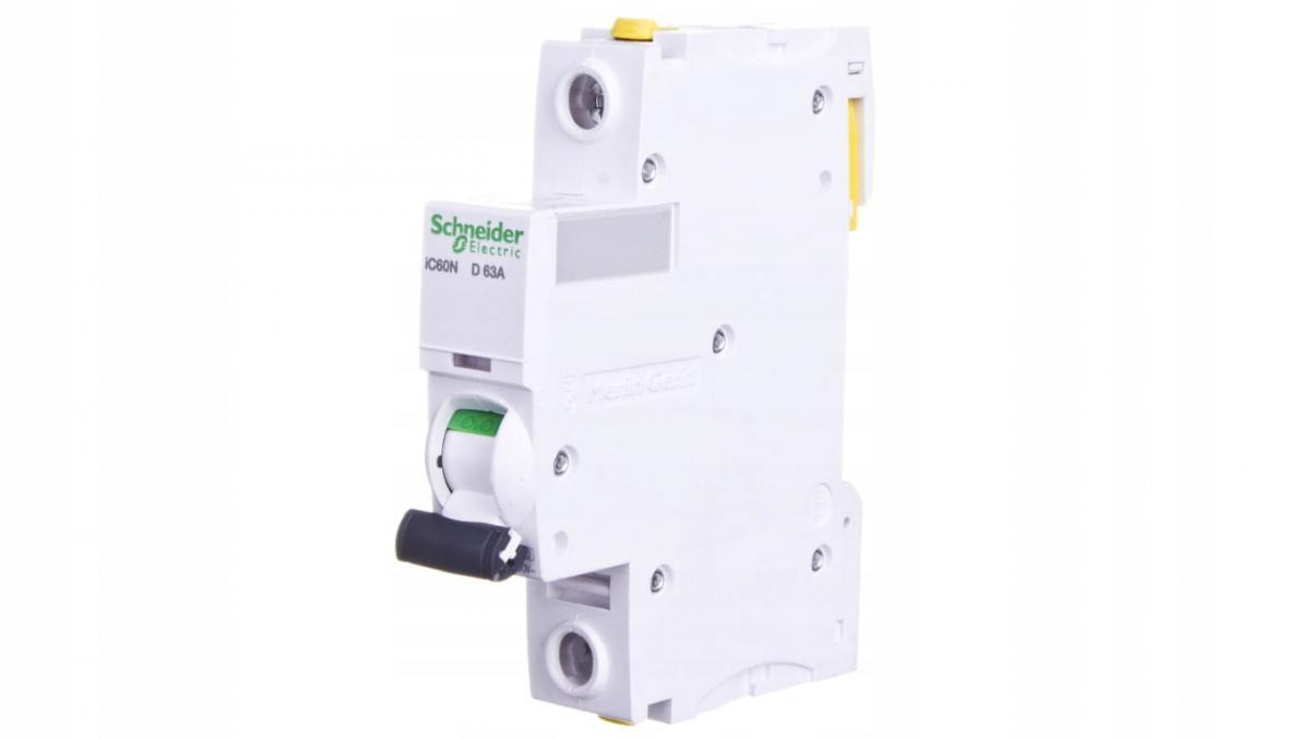 SCHNEIDER ELECTRIC Wyłącznik nadprądowy iC60N-D63-1 D 63A 1-biegunowy