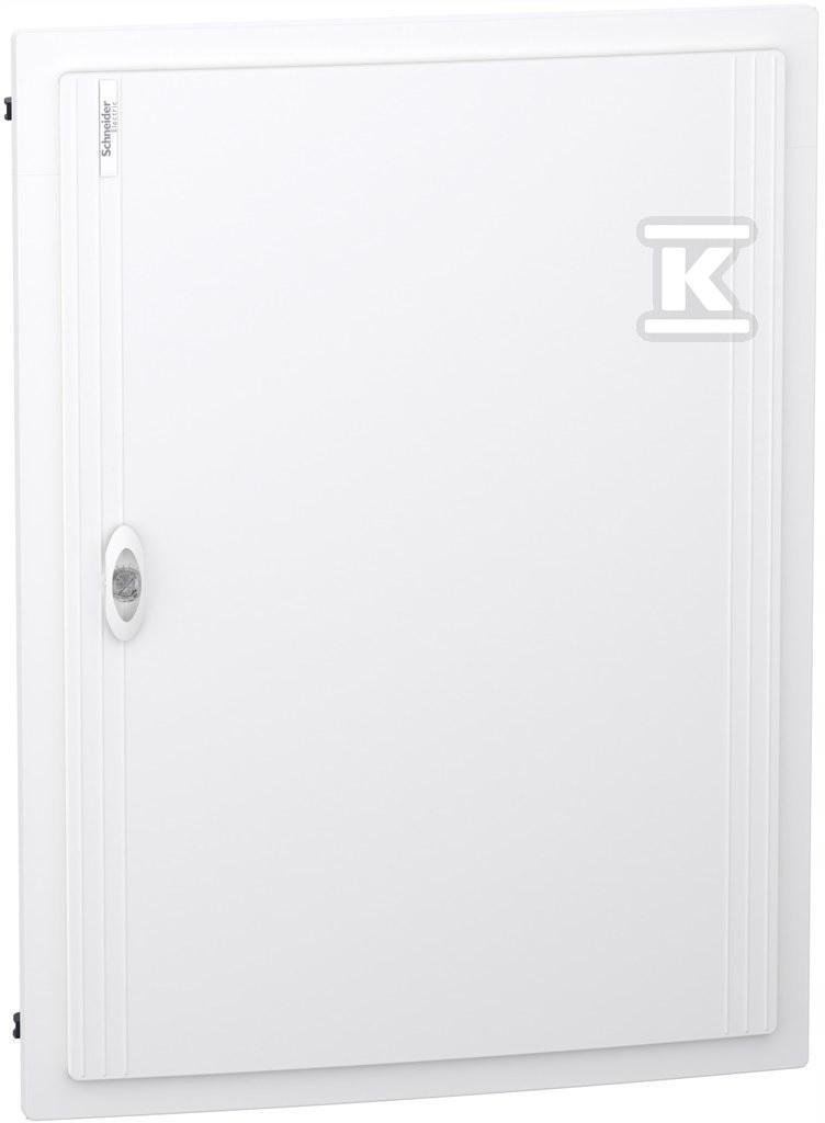 Obudowa PrismaSeT XS PSXS-4-24-PT-B, podtynkowa, drzwi białe, 4 rzędy, 24 m