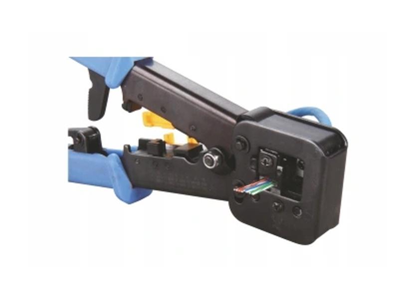 Zaciskarka 8P/6P/4P (RJ45/RJ12/RJ11) do wtyków przelotowych typu EZ ALANTEC