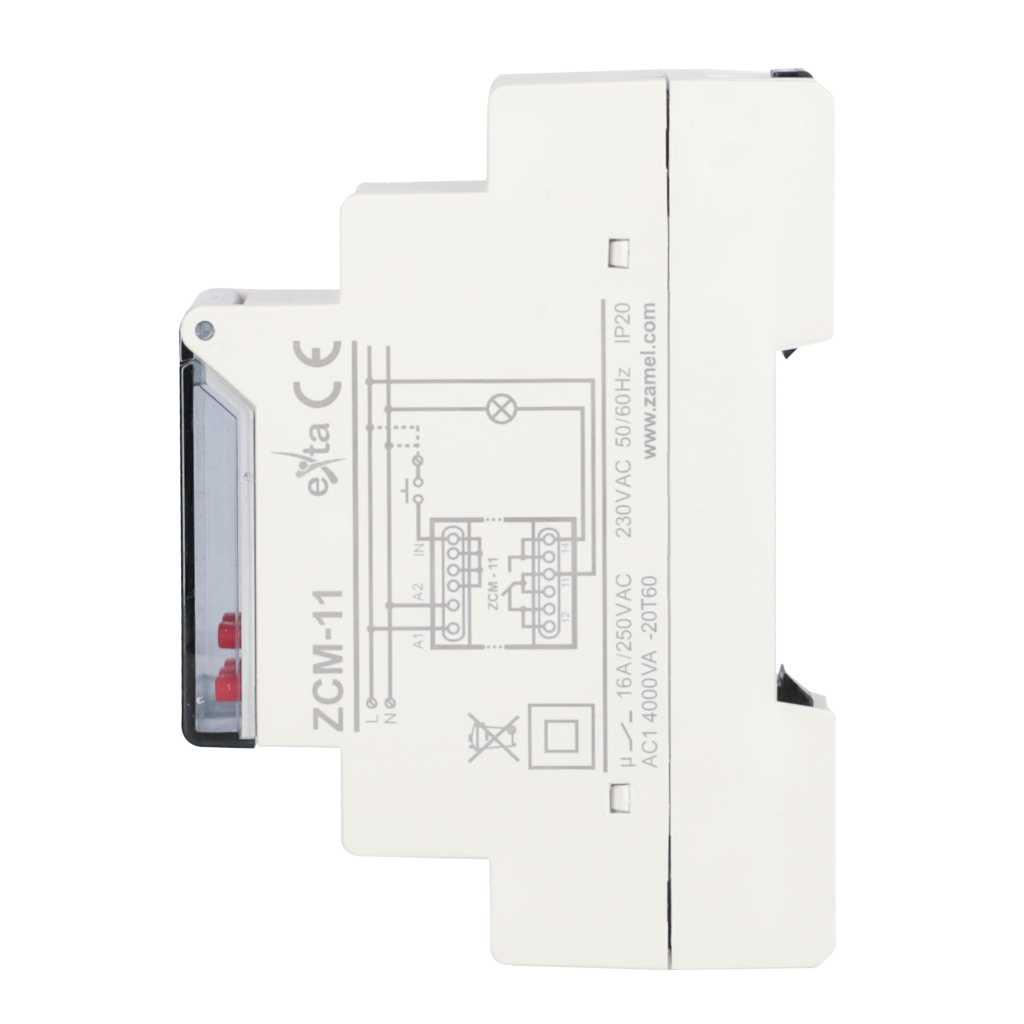 ZAMEL Programator czasowy 1-KAN. tygodniowy 230V AC TYP: ZCM-11