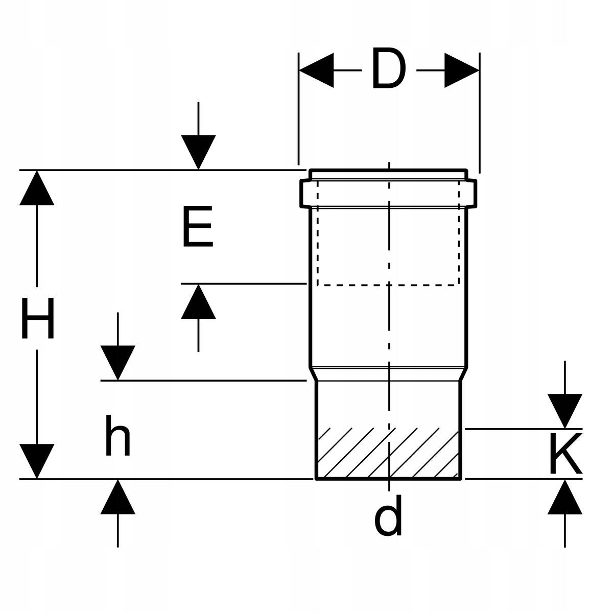 GEBERIT Kielich kompensacyjny PE d250