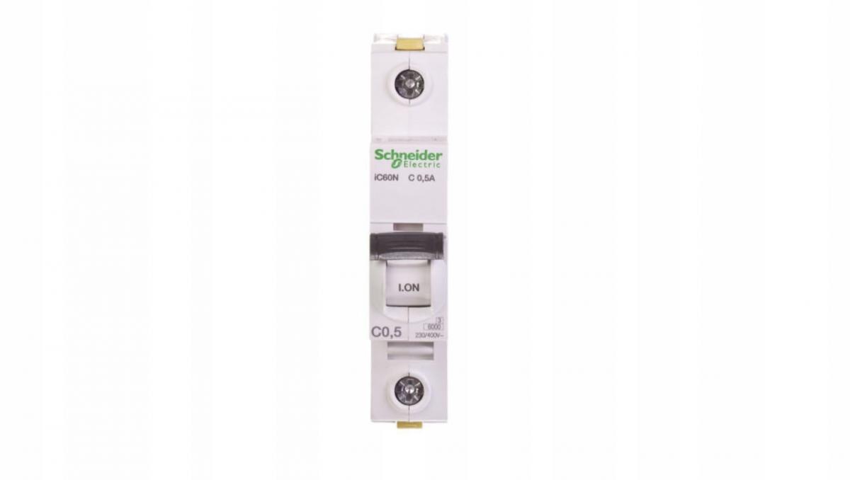 SCHNEIDER ELECTRIC Wyłącznik nadprądowy iC60N-C0,5-1 C 0,5A 1-biegunowy