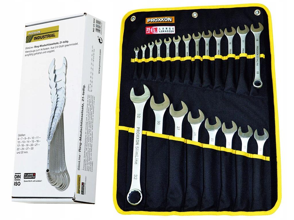 Zestaw kluczy płasko-oczkowych PROXXON [21 części]