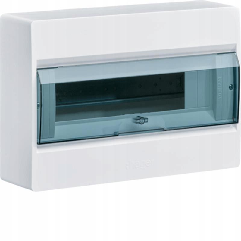 HAGER Rozdzielnica COSMOS 1x12M n/t, IP40, drzwi transparentne