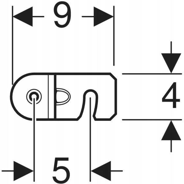Zestaw wsporników montażowych Geberit DuofixBasic do montażu pojedynczego