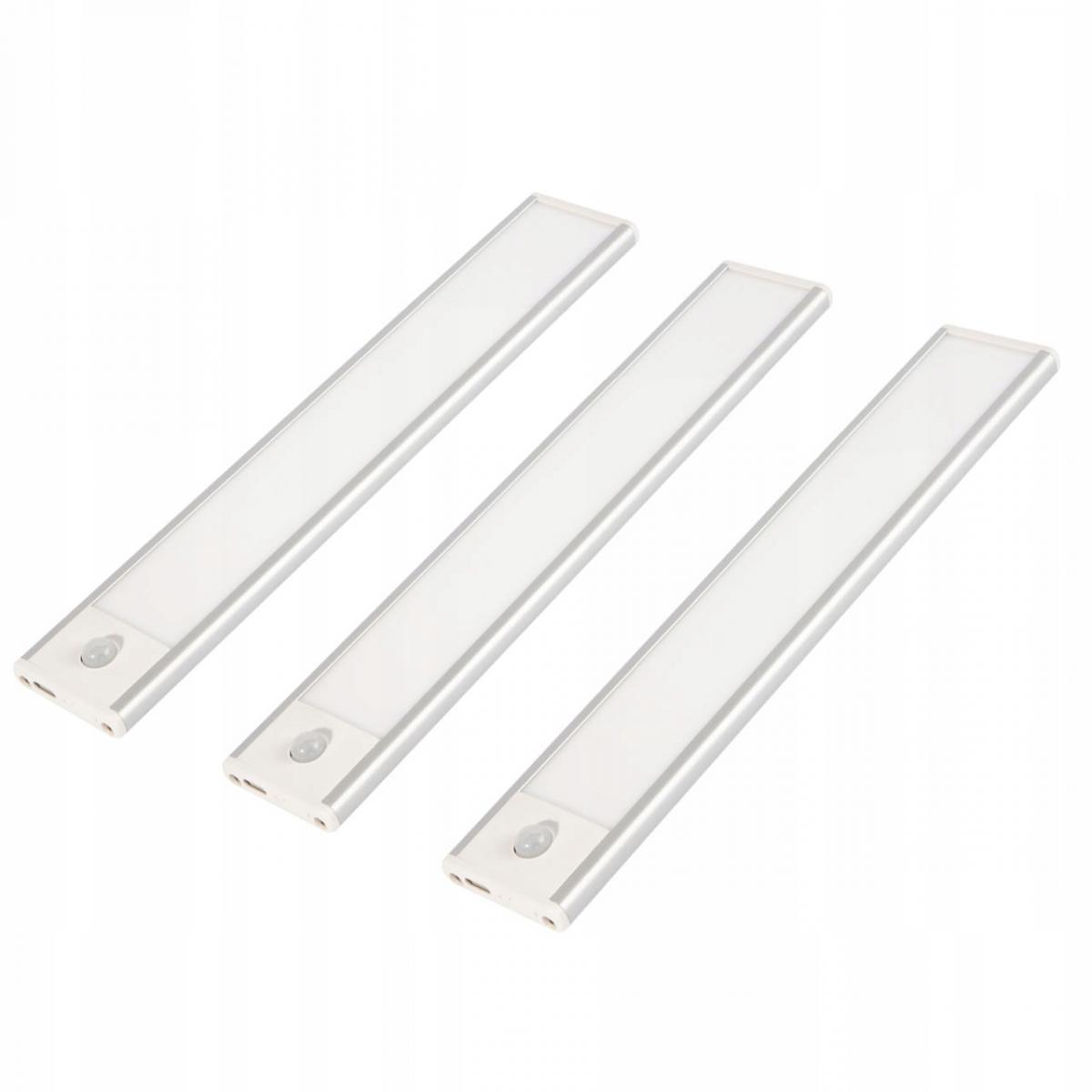 Oprawa meblowa LED do szaf, 400mm, 4000K, light sensor + pir, ładowanie 750