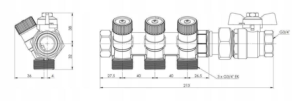 AFRISO-ROZDZ.DO WODY PITNEJ ADM 203 G3/4 2220300