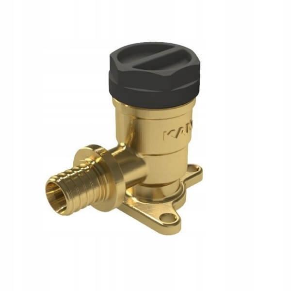 Kolano ścienne mosiężne z uszami GW ultraLINE - 25 Rp3/4 L = 54 mm