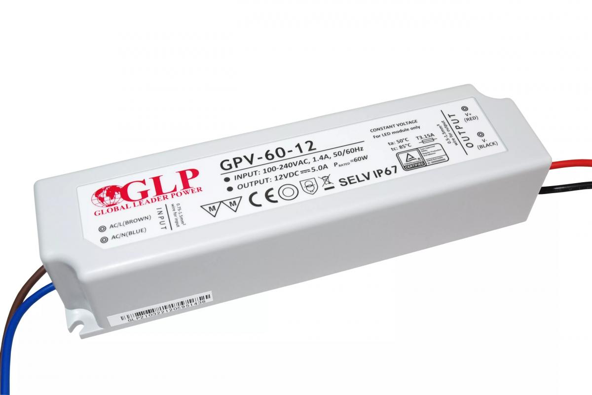 MPL POWER GLP zasilacz LED 12V 5A 60W