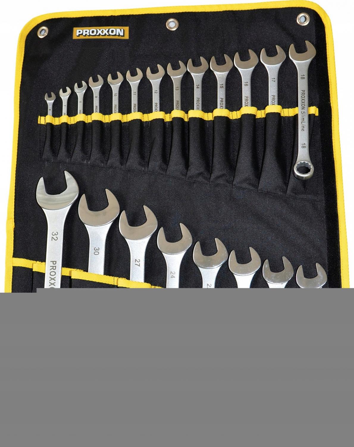 Zestaw kluczy płasko-oczkowych PROXXON [21 części]