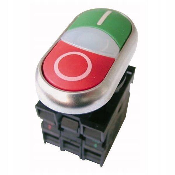 EATON Napęd M22-DDL-GR-X1/X0/K11/230-W przycisk z samopowrotem płaski 1Z1R