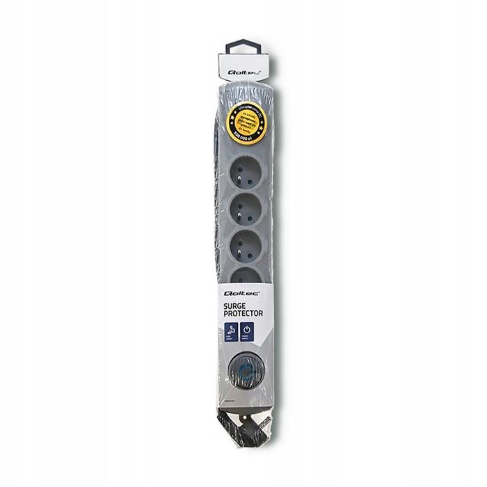 QOLTEC Listwa antyprzepięciowa Quick Switch 6 gniazd 1.8m