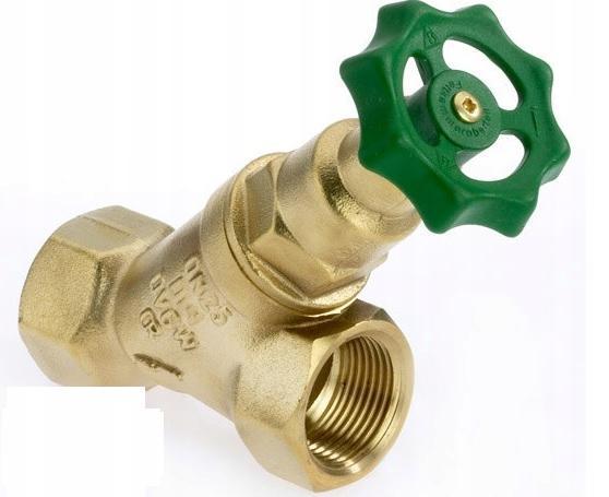 Zawór skośny odcinający PN16 DN25 1