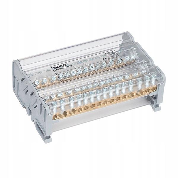 MOREK Blok dystrybucyjny Moblock 4P 125A-15 2x35 + 2x25 + 11x6mm2