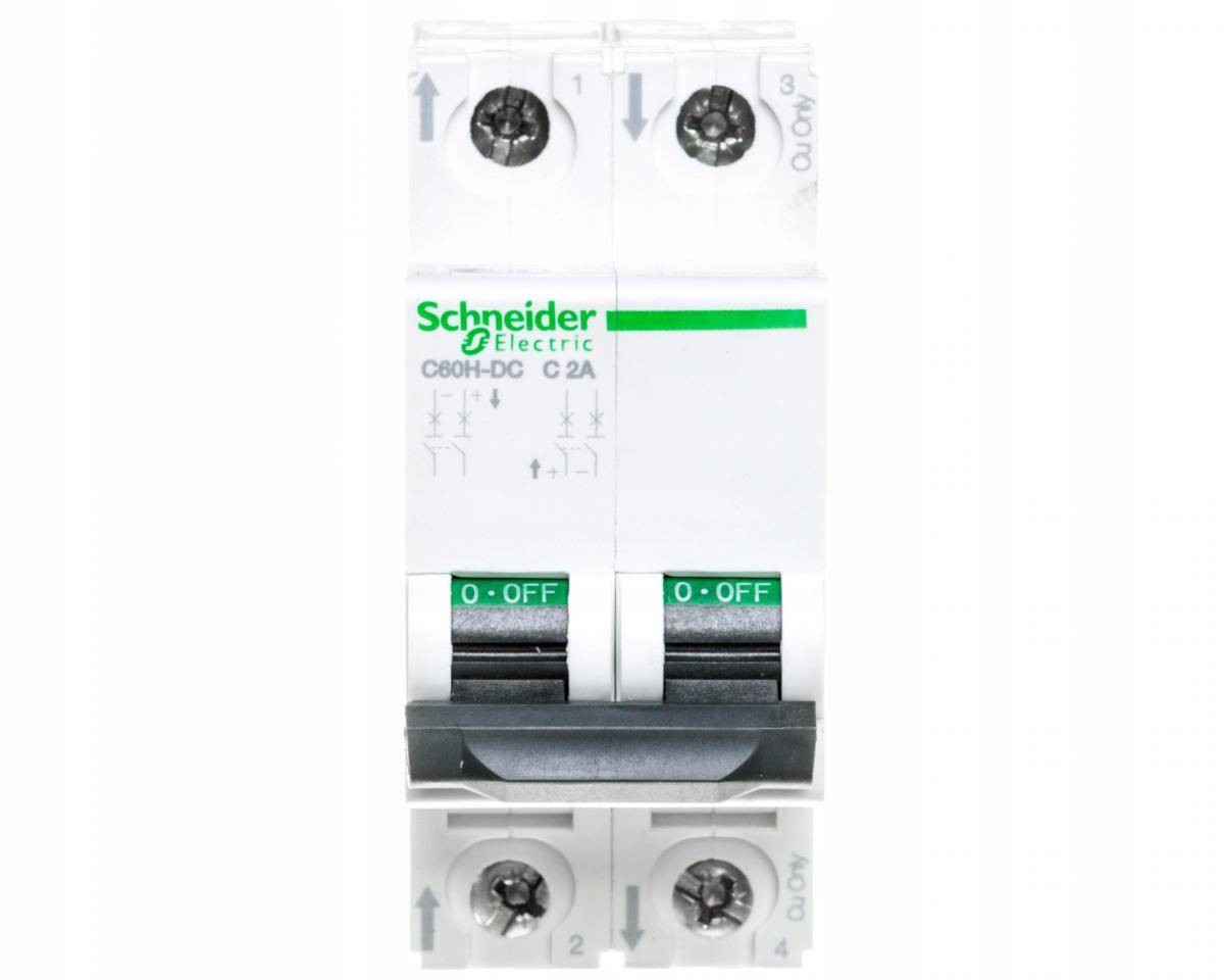 SCHNEIDER ELECTRIC Wyłącznik nadprądowy C60H-DC-C2-2 C 2A 2-biegunowy