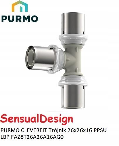 PURMO Trójnik PURMO CLEVERFIT PPSU LBP 26x26x16