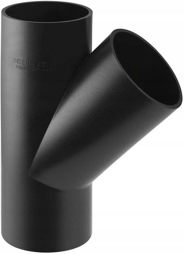 GEBERIT Trójnik PE skośny 45st. d250/110