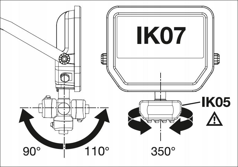 Naświetlacz Floodlight 50 SN P 41W 6KLM 840 PS SY100 BK Naświetlacz z elast