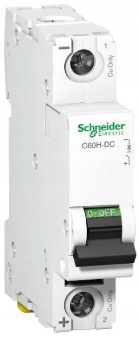 SCHNEIDER ELECTRIC Wyłącznik nadprądowy C60H-DC-C63-1 C 63A 1-biegunowy