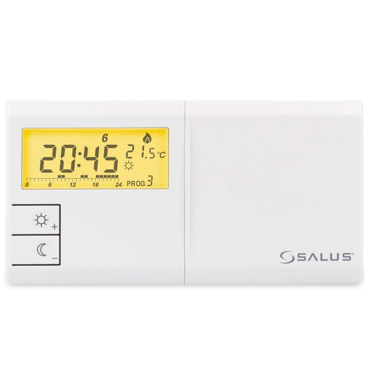 Salus przewodowy, natynkowy elektroniczny termostat 091FLv2, tygodniowy