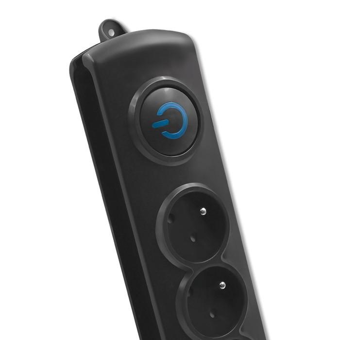 QOLTEC Listwa antyprzepięciowa Quick Switch 4 gniazd 2.5m