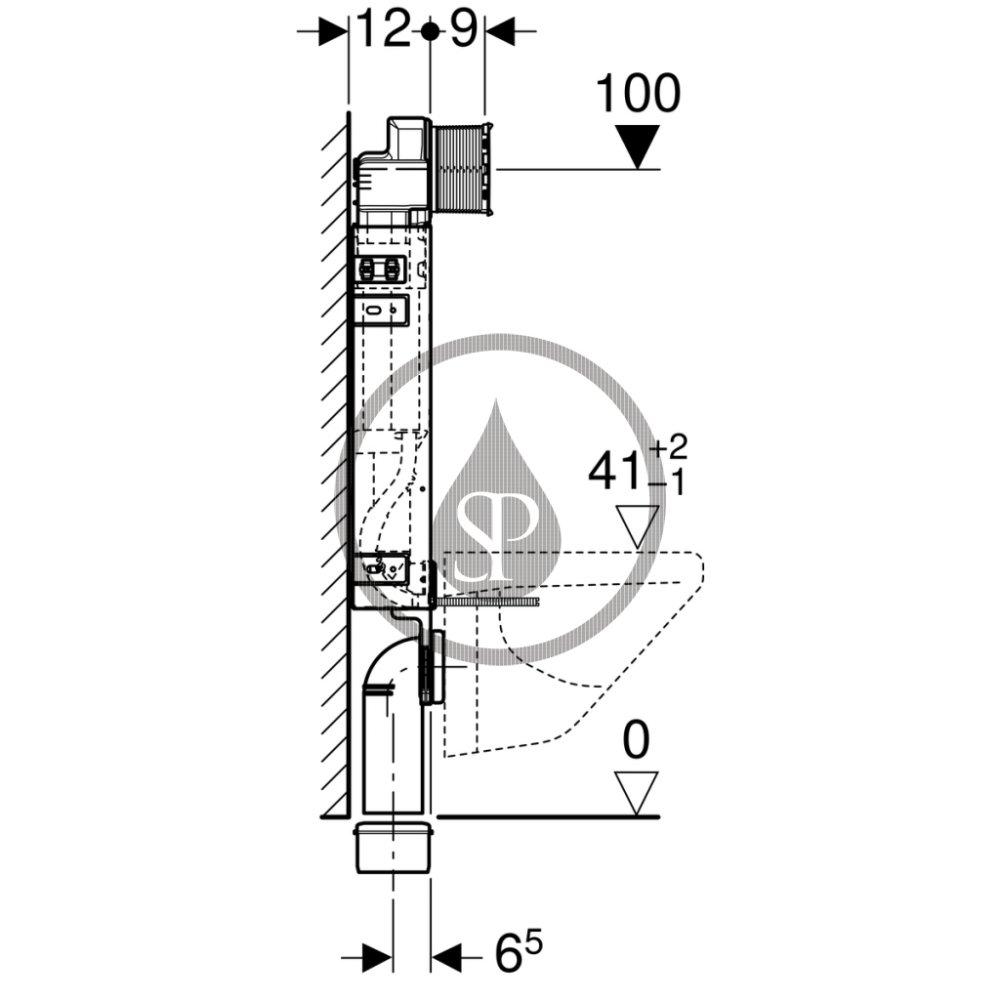 Stelaż do WC GEBERIT Kombifix Super Sigma (UP320) 420 x 120 x 1080 mm