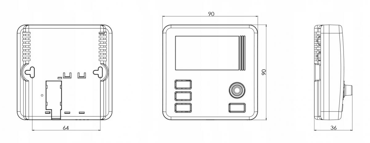 AURATON Regulator temperatury tygodniowy, bezprzewodowy LARS Libra R