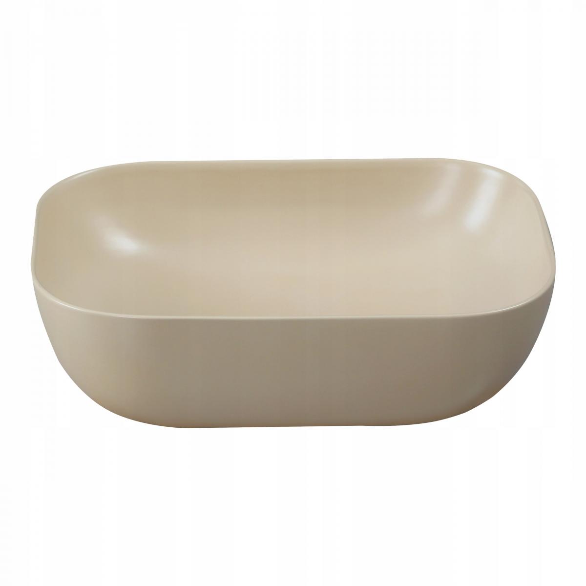 UMYWALKA NABLATOWA VITORIA 45,5 CM PROSTOKĄTNA, CAPPUCCINO