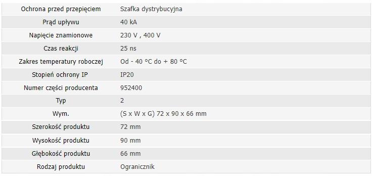 Ogranicznik przepięć DEHNguard M TNS 275, 4-biegunowy do sieci 230 V AC