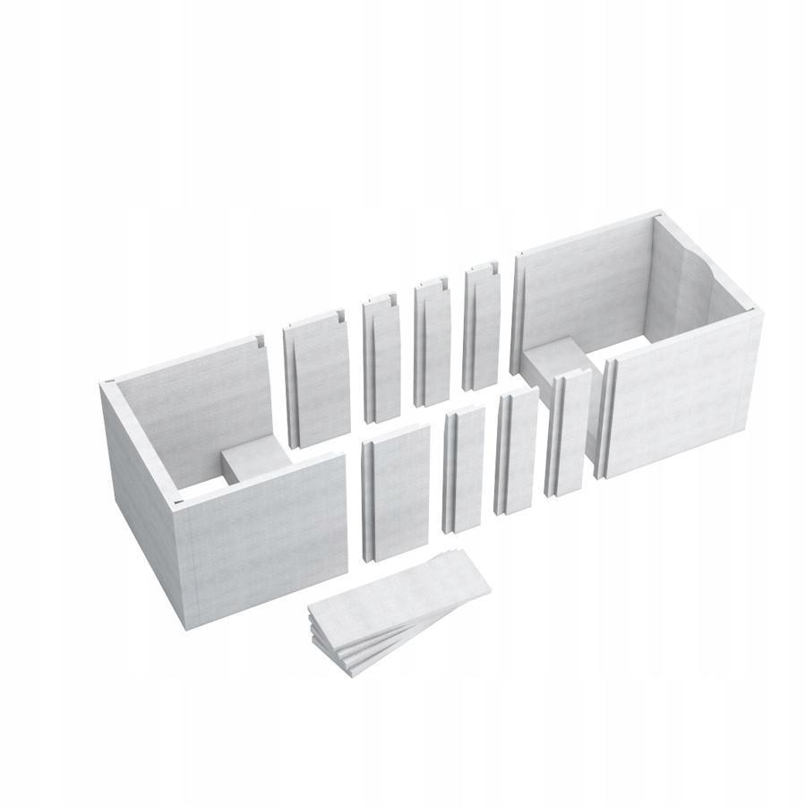 Nośnik do wanien prostokątnych 1.029-LED Stabilsound LED 140-170x75x61cm