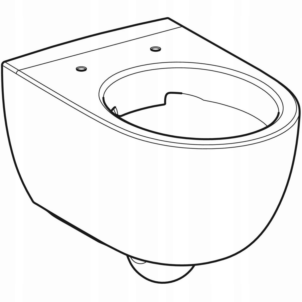 Miska wisząca WC Selnova, Lejowa, B35.5 cm, H37 cm, T53 cm, podwyższona, uk