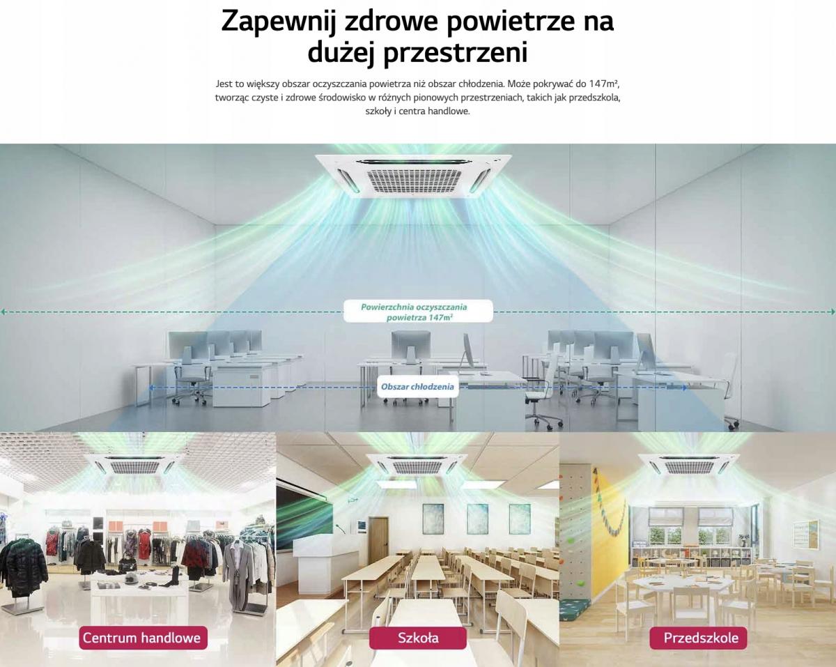 LG Klimatyzator kasetonowy STANDARD INVERTER 12,1kW