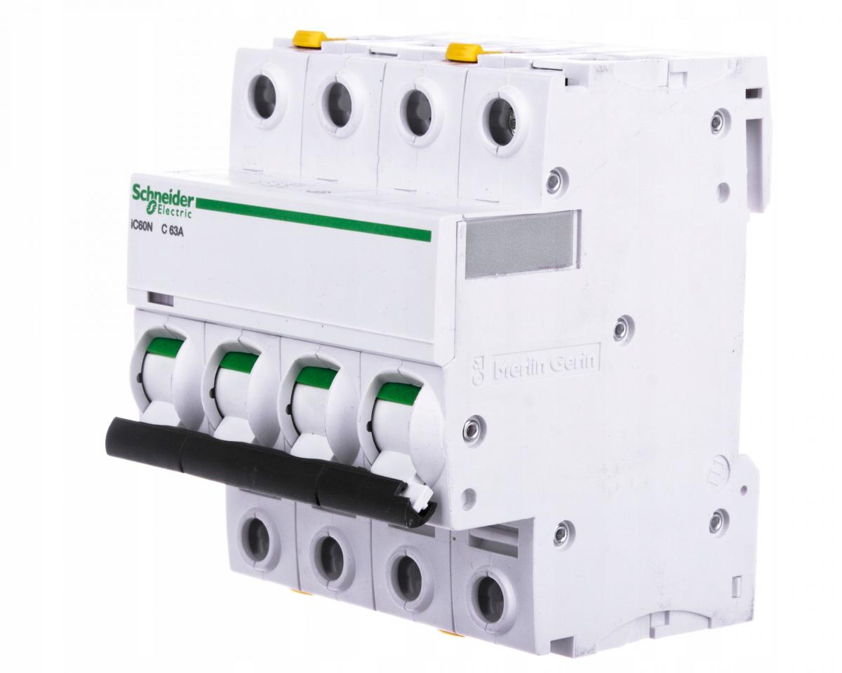 SCHNEIDER ELECTRIC Wyłącznik nadprądowy iC60N-C63-4 C 63A 4-biegunowy