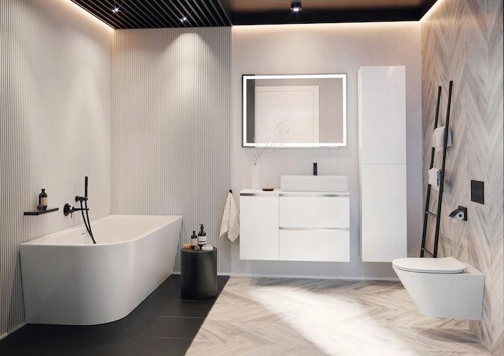 Miska wisząca WC Gap Round ZESTAW WC Rimless + deska wolnoopadajaca slim du