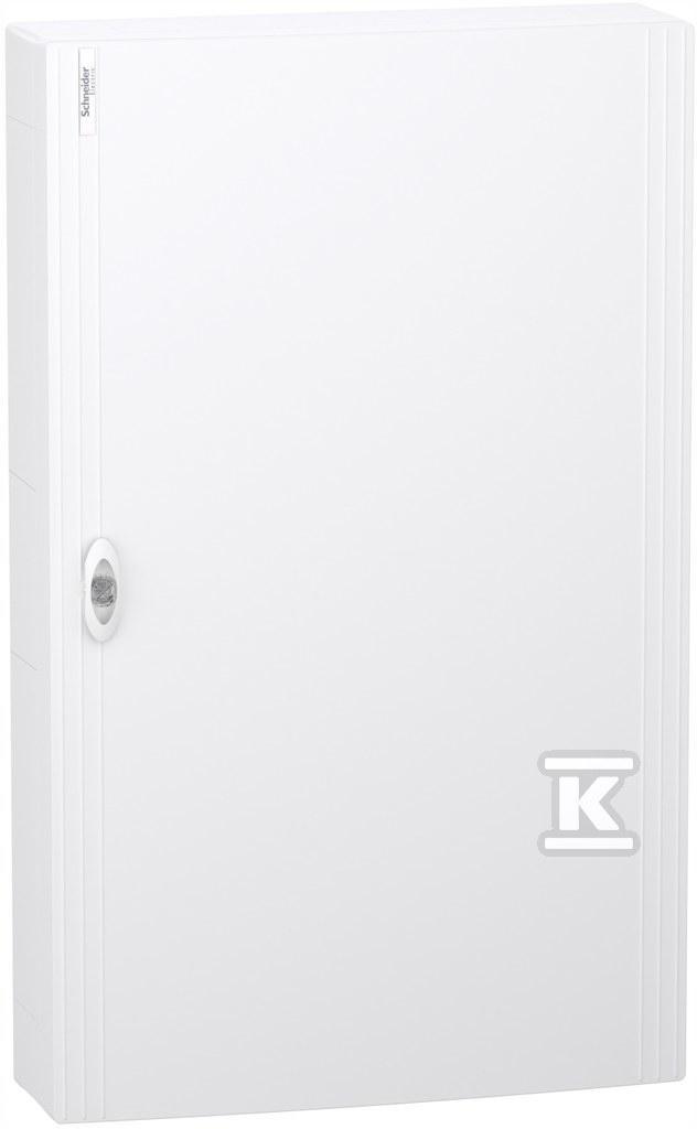 Obudowa PrismaSeT XS PSXS-5-24-NT-B, natynkowa, drzwi białe, 5 rzędów, 24 m