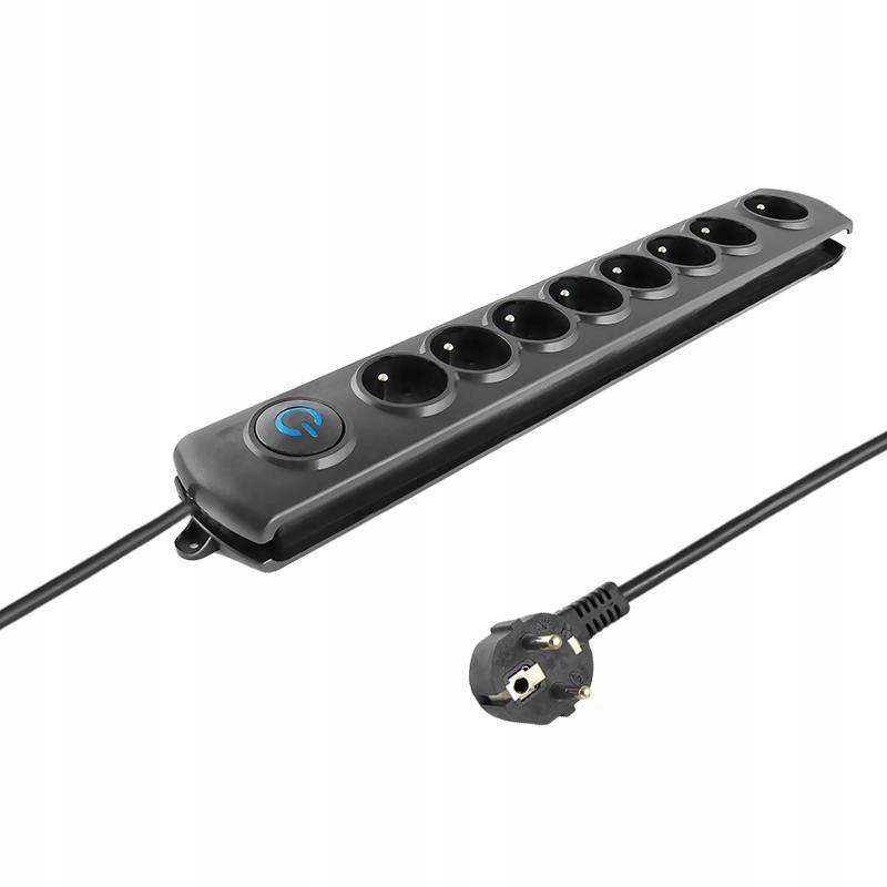 QOLTEC Listwa antyprzepięciowa Quick Switch 8 gniazd 3m