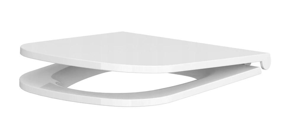 Zestaw 741 Miska zawieszana bezkołnierzowa Caspia New CleanOn, deska duropl