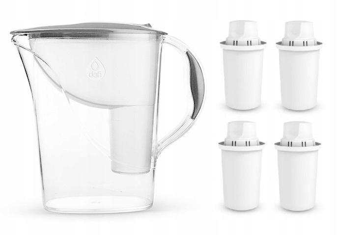 Dzbanek filtrujący Dafi Atria Classic poj.2,4 l. Multi + 2 wkłady biały