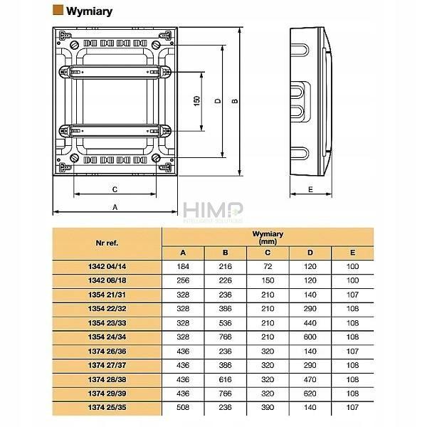 LEGRAND Rozdzielnica natynkowa PRACTIBOX S 1x12 z drzwiami białymi