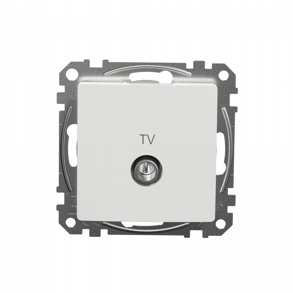 SCHNEIDER ELECTRIC Gniazdo TV końcowe (4dB), biały SEDNA DESIGN