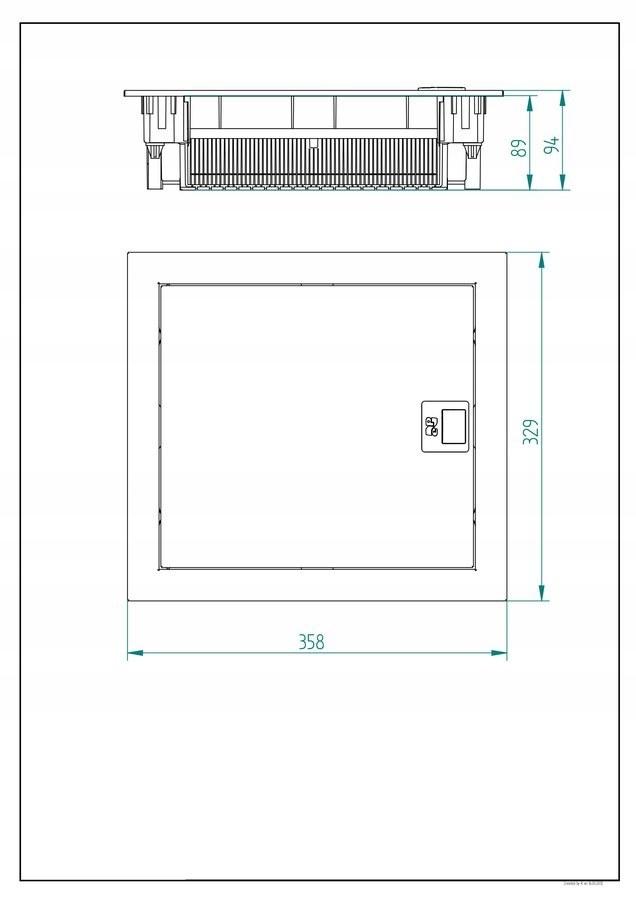 Rozdzielnica podtynkowa MT ONNLINE 1x12 modułowa IP30 (N+PE) drzwi metalowe