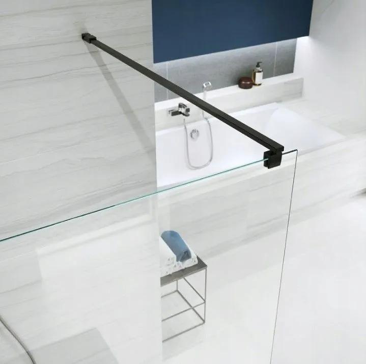 Kabina prysznicowa Walk-In Mille chrom 120 x 200 szkło transparentne