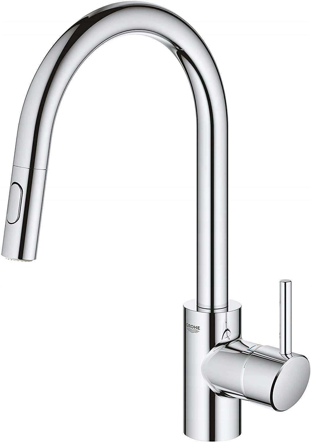 Bateria kuchenna stojąca wys GROHE Eurosmart Cosmopolitan mosiężna chrom