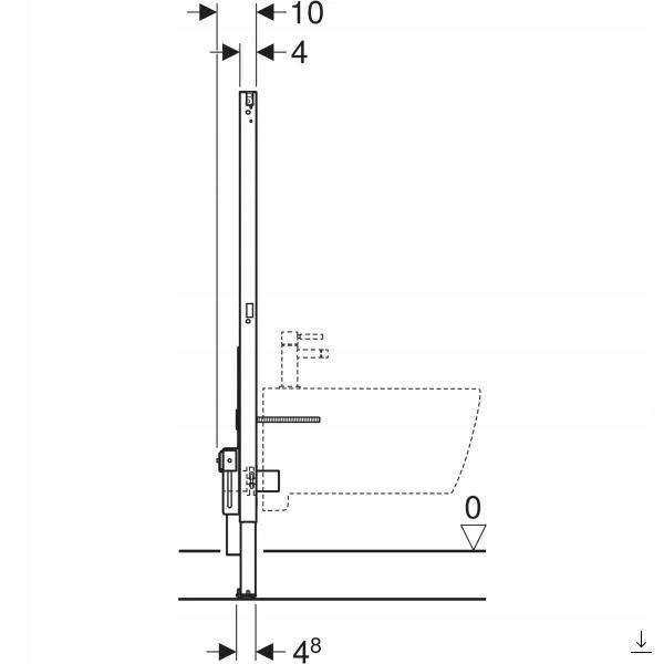 GEBERIT Stelaż podtynkowy Geberit Duofix do bidetu, H112